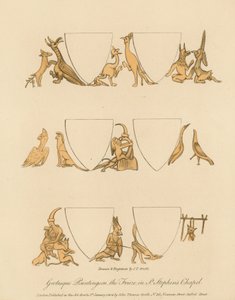 セントスティーブンスチャペルのフリーズのグロテスクな絵画 作： English School