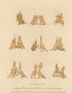 セントスティーブンスチャペルのフリーズのグロテスクな絵画 作： English School