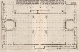1862年の国際展示場の平面図 作： English School