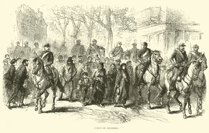 1871年4月の囚人のグループ 作： English School