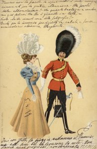 番人と若い女性 作： English School