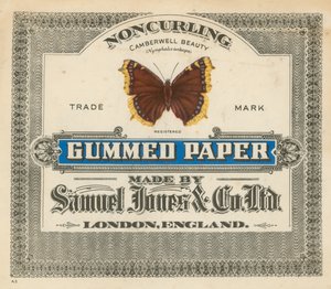 Samuel Jones＆Co Ltd、ロンドン製のガム紙 作： English School