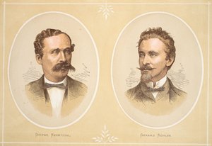 Gustav NachtigalとGerard Rohlfs、J。ユーイングリッチーのパブリッシュによる「Pictorial Edition of the Life and Discoveries of David Livingstone」のイラストA. Fullarton＆Co.、1876年 作： English School