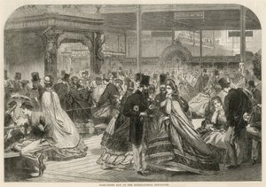 1862年の国際展示会での半ば王冠の日 作： English School