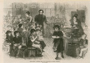 イーストロンドンの貧しい子供たちのためのハーフペニーディナー 作： English School