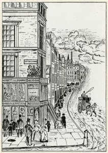 ハットンガーデンとホルボーン、1866 作： English School