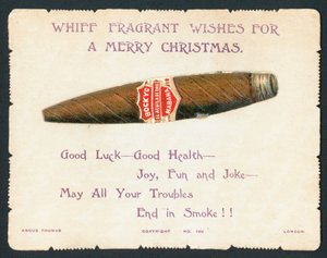 ハバナシガー、クリスマスカード 作： English School