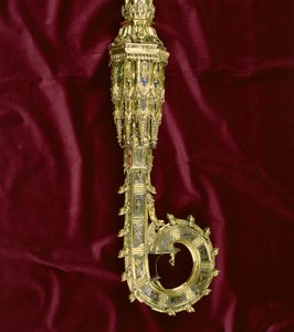 ウィリアムオブワイカム（c.1320-1404）の兵士の頭と曲がり角：ポール側（銀の金箔）（詳細）（205100-32を参照）