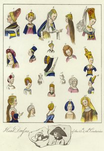 15世紀と16世紀の頭飾り 作： English School