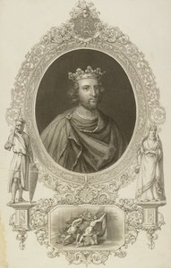 ヘンリーIII（1207-72）「肖像画のギャラリー」からのイギリスの王、1833年公開 作： English School