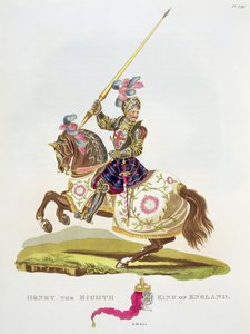 イングランド王ヘンリー8世（1491〜1547）1525年、サミュエルラッシュメイリック作「古代の鎧」（1824年） 作： English School