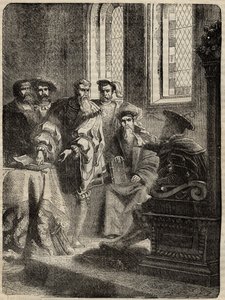 英語に聖書を翻訳することを宣言したヘンリー8世と議会 - 1538年 - Cassell Petter & Galpinの "History of England "からの抜粋です。