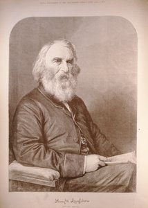 ヘンリーワズワースロングフェロー（1807-82）、「イラストレイテッドロンドンニュース」、1882年1月12日 作： English School