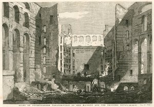 王女と一緒に王妃がロンドンのコヴェントガーデンシアターの遺跡を訪問 作： English School