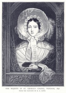 セントジョージズチャペルの女王陛下、ウィンザー、1846年 作： English School