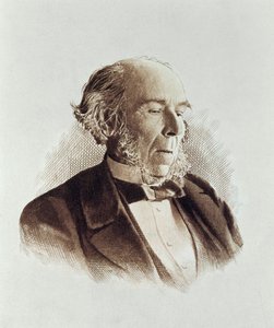 ハーバート・スペンサー（1820-1903）（プリント） 作： English School