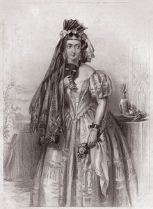 シェイクスピアの女性ギャラリー、初期のロンドンの芸術家による45の深刻な肖像画のコレクション、批評家や文学者の記録で強化されている」1838年頃 - 「シェイクスピアの女性のギャラリー」より 作： English School