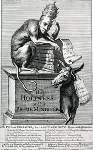 彼の神聖と彼の首相、1729 作： English School