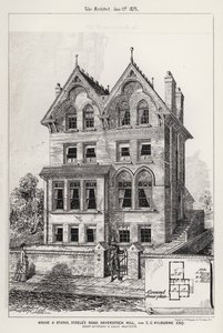 G・G・キルバーンのためのハバーストック・ヒル、スティールズ・ロードの家とスタジオ（彫刻 作： English School