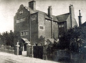 エドウィンロングの家（1829-91）、「建築家」より、1890年3月7日 作： English School