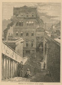 ウォータールーロードの住宅、1876年 作： English School