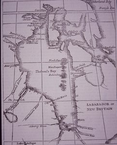 ハドソン・ベイ・カンパニー、1744年発行のハドソン・ベイの地図 作： English School
