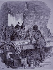 1845年のハドソンズ・ベイ社のトレーディング・ポスト