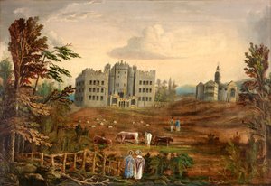 ヒルトン城、サンダーランドc.1830 作： English School
