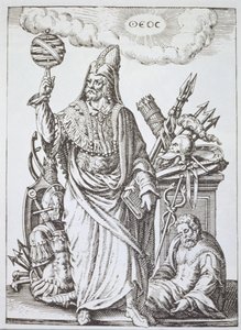 19世紀後半に出版されたJean-Jacques Boissard 1605による占いと魔法のコピーからのエルメスの理想的な姿 作： English School