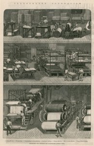 Illustrated Journalism：Illustrated London Newsを印刷するための機械 作： English School