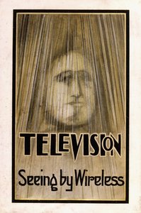 「テレビ、1926年」の初版のイラスト入りダストジャケット 作： English School