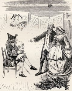 1865年に出版されたThomas Ingoldsbyによる「The Ingoldsby Legends or Mirth and Marvels」からの詩「The Legend of Hamilton Tighe」のJ. Leechによるイラスト