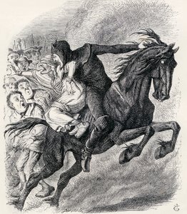 1865年に出版されたThomas Ingoldsbyによる「The Ingoldsby Legends or Mirth and Marvels」からの詩「The Nurse&39;s Story、The Hand of Glory」のJ. Tennielに続くイラスト 作： English School