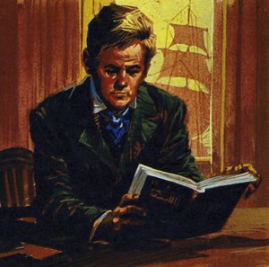 イギリスでは、コンラッドはシェイクスピアを読んで英語を学び始めました 作： English School