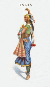 インド、タバコカード、1915 作： English School