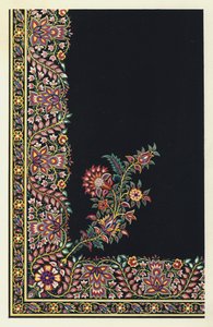 インド刺繍サテンエプロン 作： English School