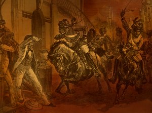 1857年のインドの反乱、『カッセルのイングランド史』（版画）の挿絵