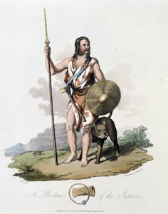 イギリス諸島の住人と犬 - S.R.MeyrickとCh.Smithによる「ケルト人とゴート人、6世紀初頭のイギリス諸島の住人とバルト海西岸のゴート人の習慣」の中で。