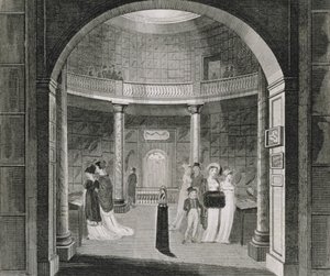 レバリアン美術館の内部ビュー、1806 作： English School