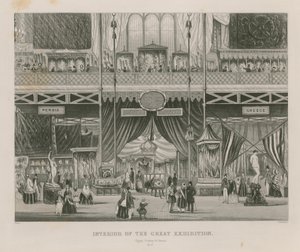 素晴らしい展覧会のインテリア、1851年、エジプト、トルコ、ギリシャ 作： English School