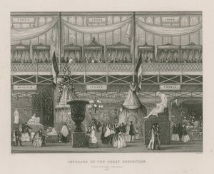 グレートエキシビジョンのインテリア、1851年、フランスおよびベルギー省 作： English School