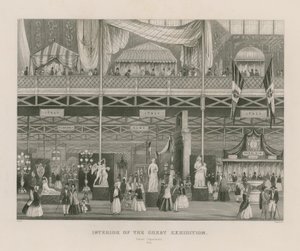 グレートエキシビションのインテリア、1851年、イタリア部門 作： English School