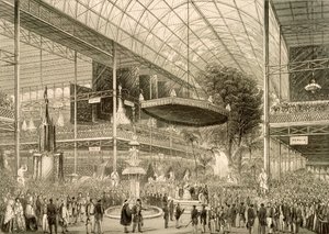 大展覧会の内部、グランドステートは1851年5月1日オープン 作： English School