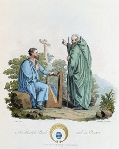 アイルランド人とバルド人 - S.R.メイリックとCh.スミスによる「ケルト人とゴート人、6世紀初頭のイギリス諸島の住民とバルト海西岸のゴート人の習慣」の中で。 作： English School
