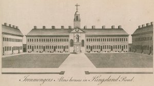 Kingsland RoadのIronmongers Almshouses 作： English School