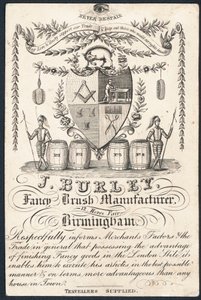 J Burley、ファンシーブラシメーカー、トレードカード 作： English School