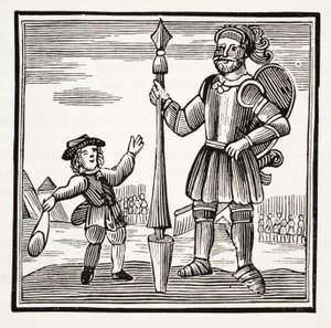 ジャック・アンド・ザ・ジャイアント、パブ、ジョン・アシュトンによる18世紀のChap-booksのイラスト。 1882 作： English School