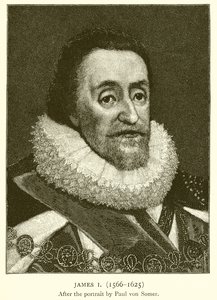 ジェームズI（1566-1625） 作： English School