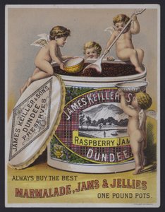 James Keller & Sons Dundee マーマレード、広告 (クロモリソ) 作： English School