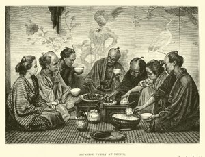 夕食時に日本の家族 作： English School
